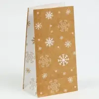 Пакет подарочный без ручек &laquo;С Новым годом! Радости и счастья!&raquo;, 10&times;19.5&times;7 см