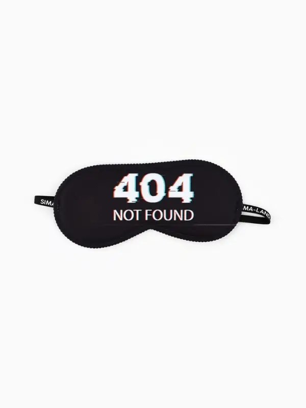 Маска для сна Not found, 19.3&times;9.5 см, чёрная
