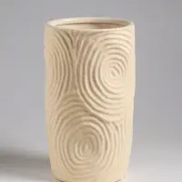 Ваза &laquo;Гуидо&raquo;, 23&times;13 см, керамика, бежевая