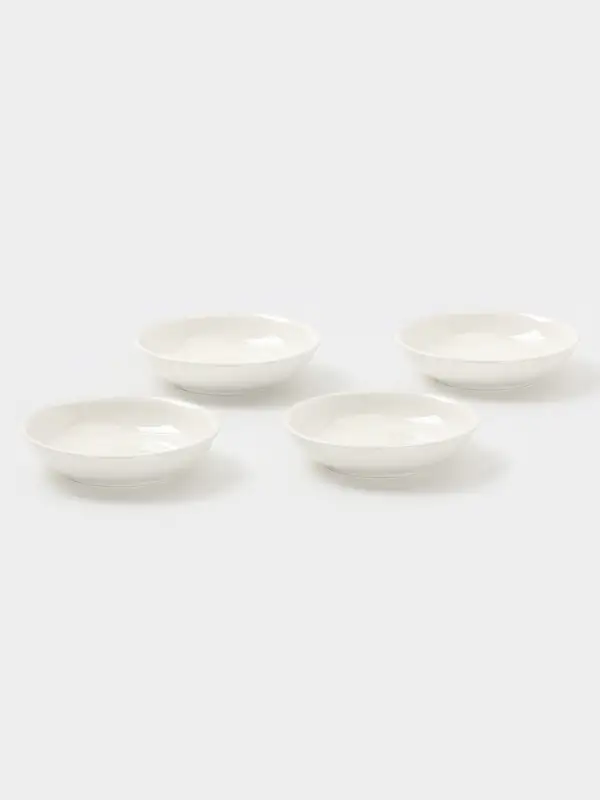 Соусники Доляна White Label, набор 4 шт., 50 мл, фарфор, белые