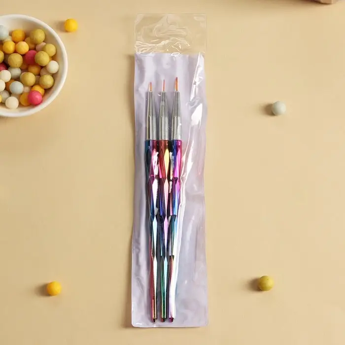 Набор кондитерских кисточек для декорирования «Металлик», 19×2,5 см, 3 шт Набор кондитерских кисточек для декорирования «Металлик», 19×2,5 см, 3 шт