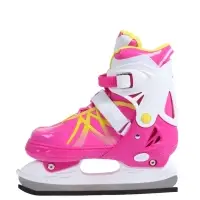 Коньки раздвижные BlackAqua, р. 35-38, для фитнеса, с роликовой платформой, цвет фуксия Коньки раздвижные BlackAqua, р. 35-38, для фитнеса, с роликовой платформой, цвет фуксия