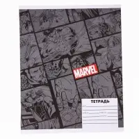 Тетрадь в клетку 24 листа, 4 вида МИКС, обложка мелованный картон, «Мстители» Тетрадь в клетку 24 листа, 4 вида МИКС, обложка мелованный картон, «Мстители»