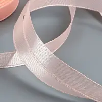 Лента атласная, 10 мм, 23±1 м, пастельно-розовая