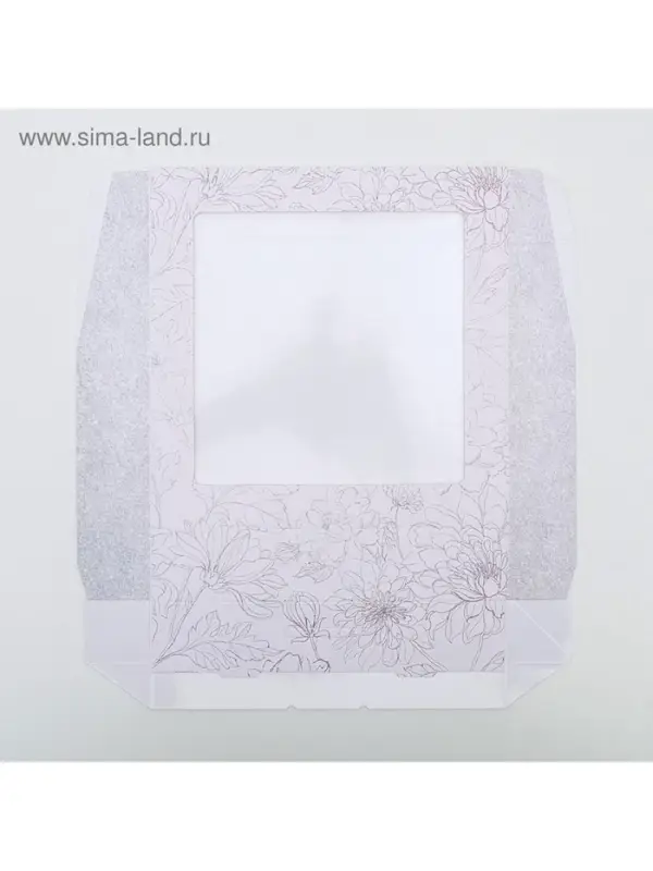 Кондитерская упаковка, коробка с ламинацией &laquo;Flowers&raquo;, 20&times;20&times;4 см