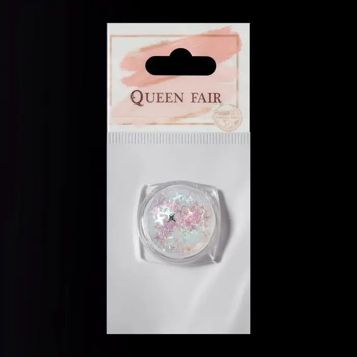 Пайетки для декора «Звёздная ночь», голографические, цвет белый Пайетки для декора «Звёздная ночь», голографические, цвет белый