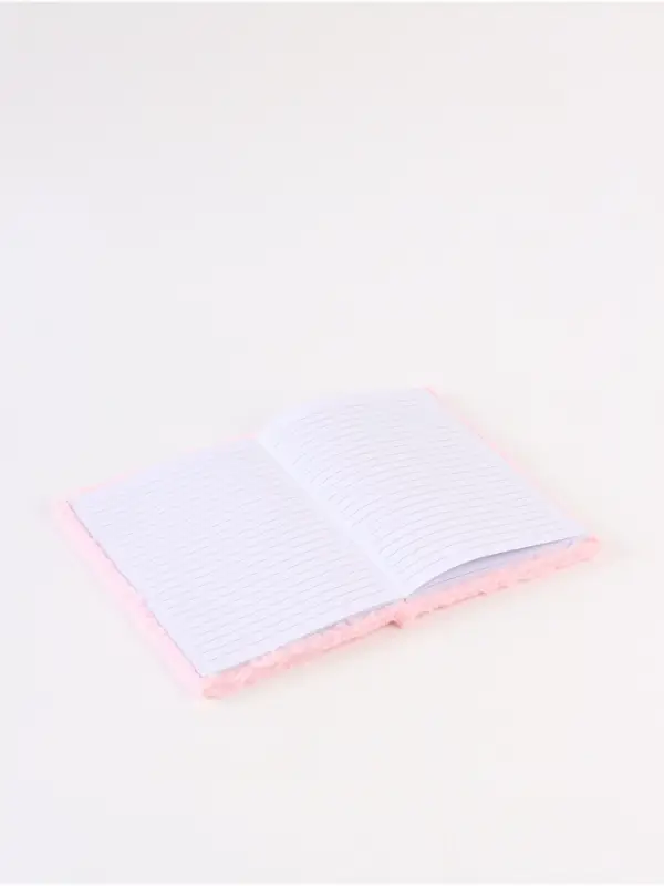 Пушистый блокнот и ручка многоцветная Стич, розовый Пушистый блокнот и ручка многоцветная Стич, розовый