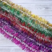 Мишура новогодняя &laquo;Зимнее волшебство. Фонарик ёжик&raquo;, d=7 см, 200 см, МИКС