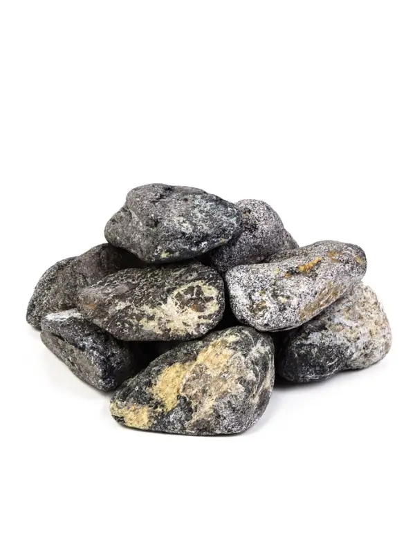 Камни для бани &laquo;Хромит&raquo;, 10 кг, обвалованные, фракция 7-15 см, в коробке
