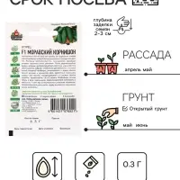 Семена Огурец "Моравский корнишон" F1, раннеспелый, пчелоопыляемый, 0,3 г серия ХИТ х3 Семена Огурец "Моравский корнишон" F1, раннеспелый, пчелоопыляемый, 0,3 г серия ХИТ х3