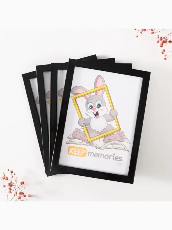 Набор фоторамок для фото 15&times;21 см Keep memories &laquo;Формат&raquo;, 4 шт. чёрный