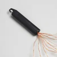 Гирлянда &laquo;Конский хвост&raquo; 10 нитей по 1 м, IP20, медная нить, 100 LED, 2 режима, от батареек АА&times;3, свечение тёплое белое