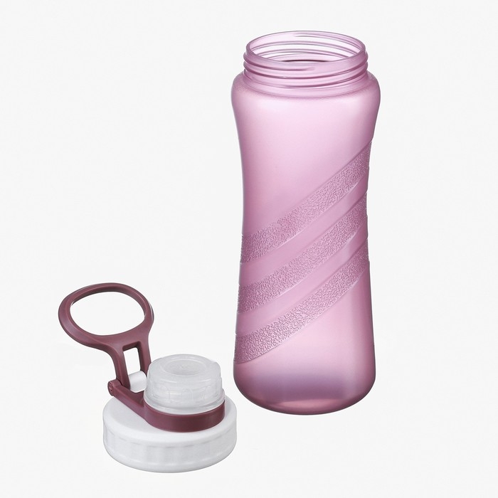 Бутылка для воды спортивная, 500 мл, 20.2 х 7.5 х 6.7 см, сиреневая Бутылка для воды спортивная, 500 мл, 20.2 х 7.5 х 6.7 см, сиреневая
