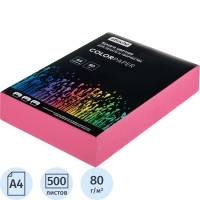 Бумага цветная Attache (розовый интенсив), 80г, А4, 500 л