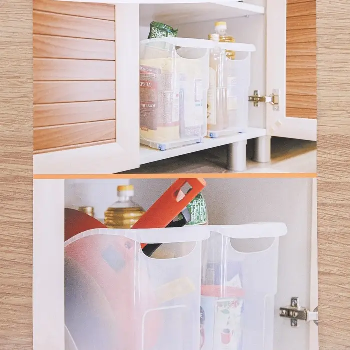 Контейнер для хранения Альт-Пласт, 10 л, пластик, 46&times;16&times;23.5 см, на колесиках, прозрачный