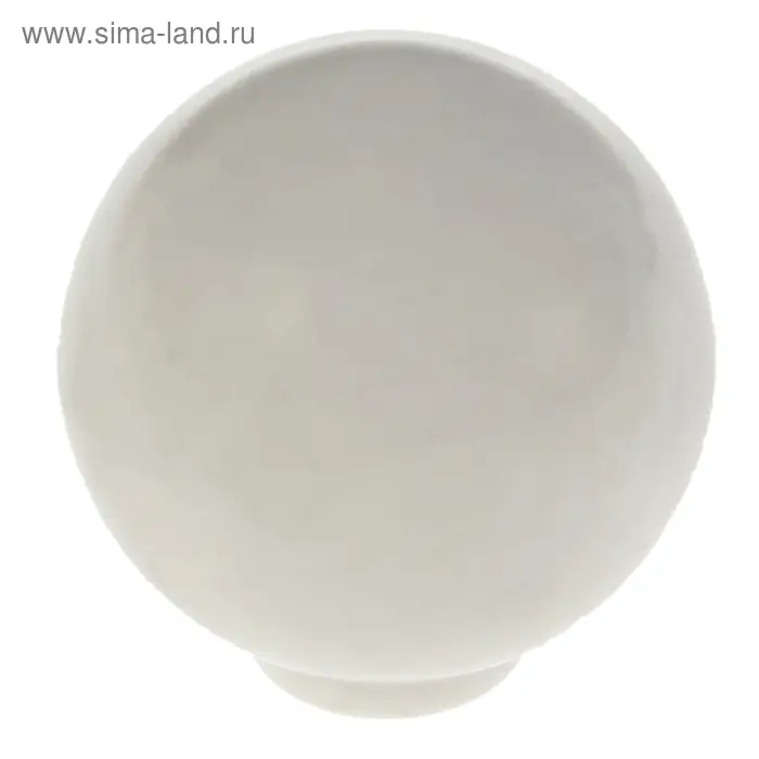 Ручка кнопка PLASTIC 008, пластиковая, белая Ручка кнопка PLASTIC 008, пластиковая, белая