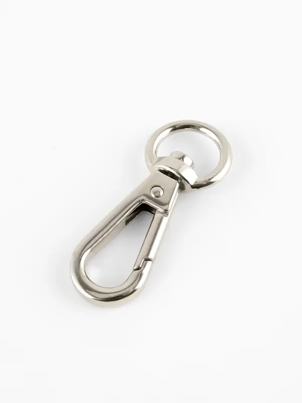 Карабин металлический TEIRA, набор 2 шт.,6.2 г 4.2&times;1.6 см/12&times;2 мм, цвет серебряный