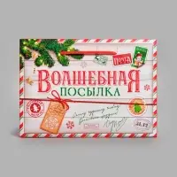 Пакет - коробка новогодний &laquo;Волшебная посылка&raquo;, 28&times;20&times;13 см