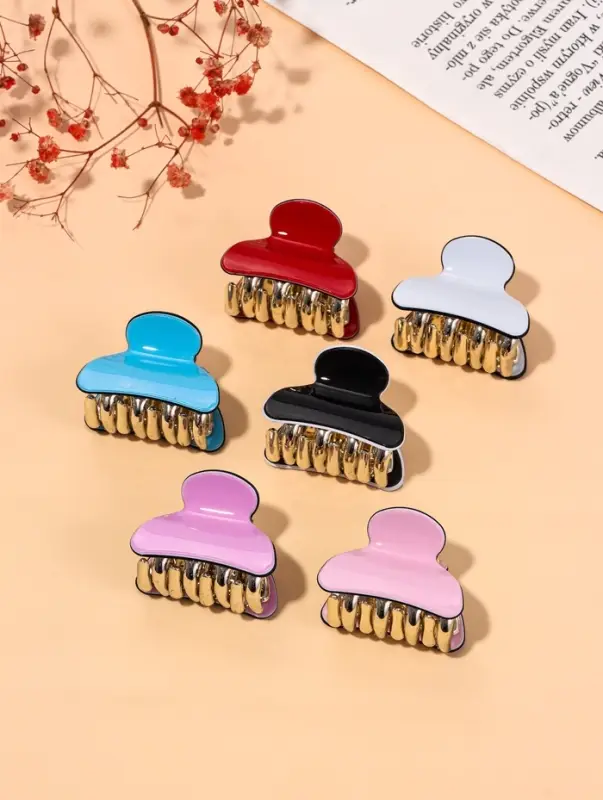 Крабик для волос &laquo;Шёлк&raquo;, однотонный, 4&times;2.5 см, МИКС