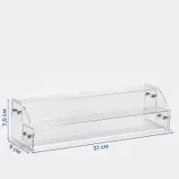 Подставка под лаки 2 этажа, 31&times;9&times;7.5 см, оргстекло 2 мм