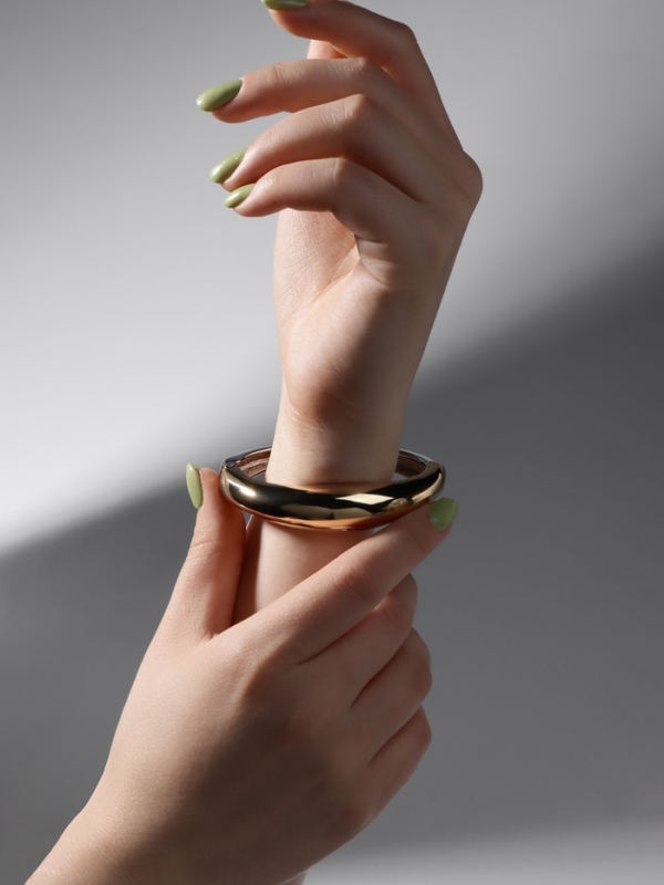 Браслет металл «Тренд» объёмный, цвет серебрено-золотой Браслет металл «Тренд» объёмный, цвет серебрено-золотой