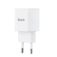 Сетевое зарядное устройство с кабелем USB на Type-C Q.C3.0 C145A HOCO белое