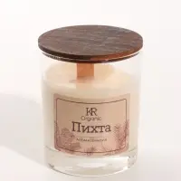 Свеча ароматическая в стекле ORGANIC, 190 мл, соевый воск, пихта