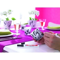 Маркер лаковый EDDING E-751/54 серебряный, 1-2мм, мет. корп