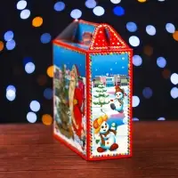 Подарочная коробка «Снеговики» 17.3×6.5×15 см