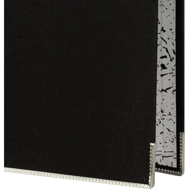 Папка-регистратор 75мм Attache А4, черная РР/бумага, мет уголок