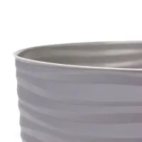 Горшок для цветов с поддоном &laquo;Дюна&raquo;, 5.5 л, пластиковый, серый