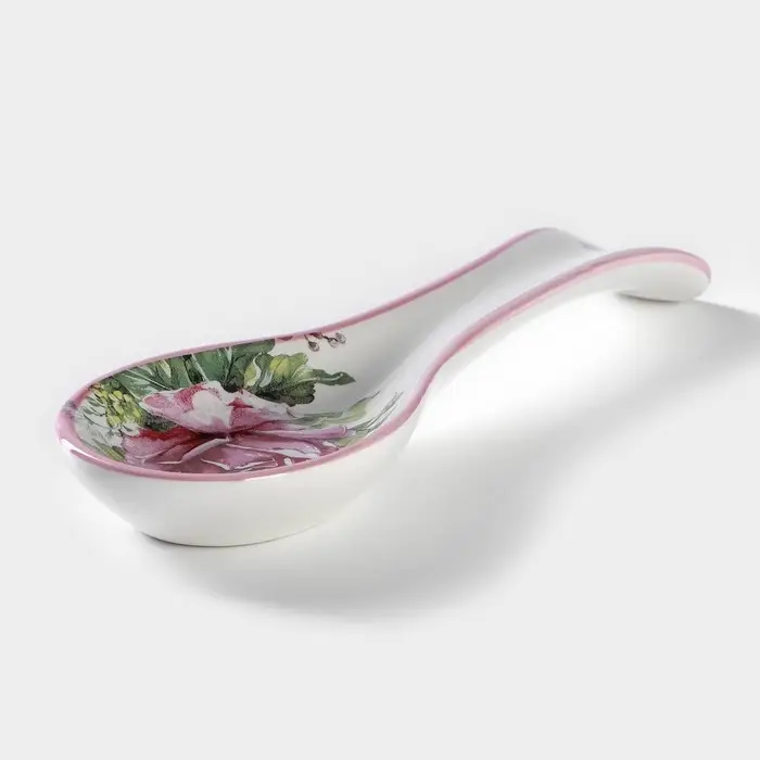 Подставка под ложку Доляна «Роза», 22,5×7,5×2,5 см Подставка под ложку Доляна «Роза», 22,5×7,5×2,5 см