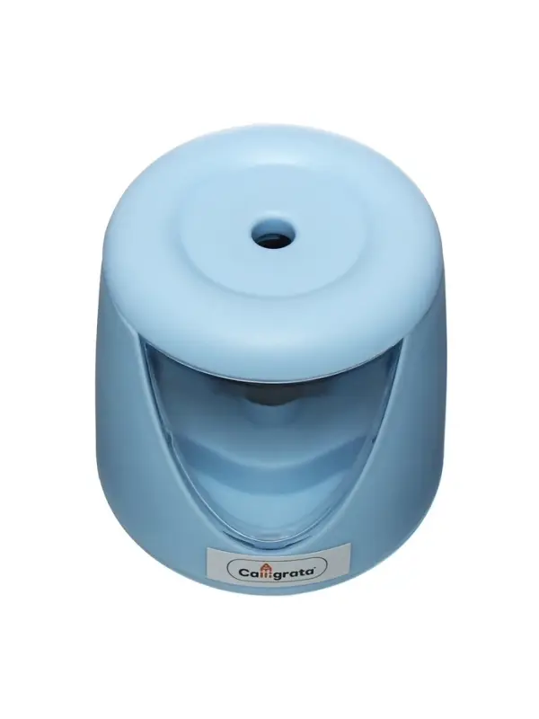 Точилка для карандашей электрическая Calligrata, с контейнером, на батарейках (в комплект не входят), голубая