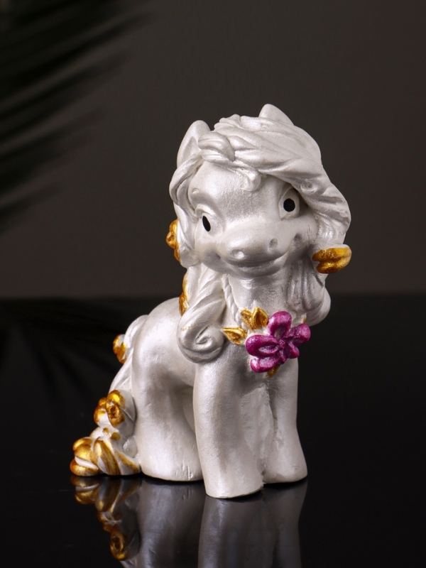 Статуэтка  Статуэтка "Пони Красотка" 10х7х5 см, перламутр