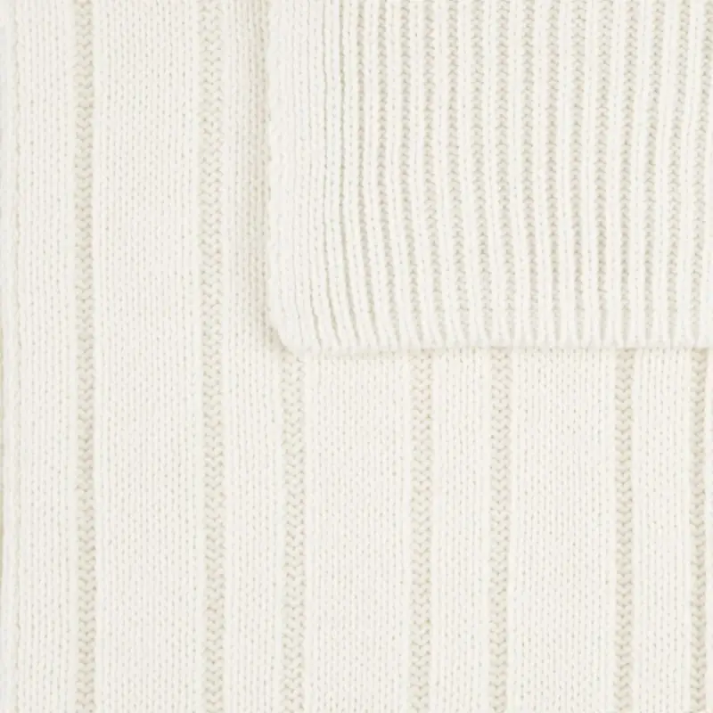 Шарф Knit Beat, белый (молочный)