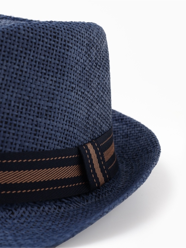 Шляпа мужская MINAKU "Пляж", размер 58, цвет синий