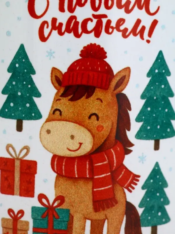 Кружка керамическая новогодняя «Сказка постучится в дом», 320 мл