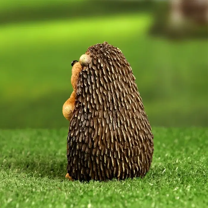 Садовая фигура из полистоуна &laquo;Ежик с мухомором&raquo;, 11&times;8&times;9 см