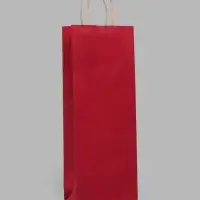 Пакет под бутылку бумажный &laquo;Фуксия&raquo;, 15&times;39&times;8 см, 80 г/м&sup2;