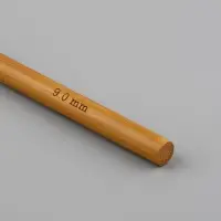 Крючок для вязания, бамбуковый, d=9 мм, 15 см