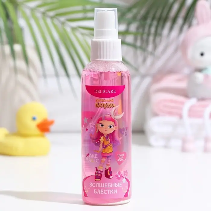 Спрей для волос для лёгкого расчёсывания Delicare, с блёстками, МИКС, 150 мл