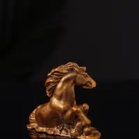 Фигура "Лошадь лежит" 8х6х3 см, бронза