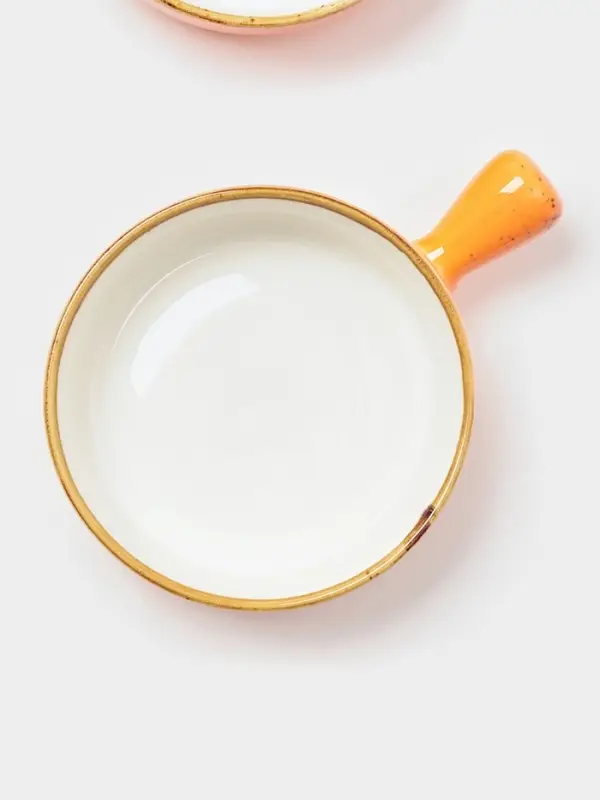 Кокотницы Magistro «Церера», набор 2 шт., 500 мл, d=15 см, фарфор, оранжевые Кокотницы Magistro «Церера», набор 2 шт., 500 мл, d=15 см, фарфор, оранжевые