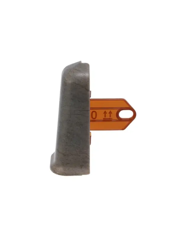 Угол наружный для плинтуса &laquo;Деконика&raquo;, с крепежом, 70 мм, 2 штуки, цвет 548 лофт серый