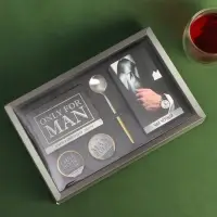 Набор Only for man: крем-мед с апельсином и хлопком, орехи в шоколадной глазури 70 г., чай чёрный, ложка Набор Only for man: крем-мед с апельсином и хлопком, орехи в шоколадной глазури 70 г., чай чёрный, ложка