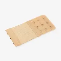 Застёжка для бюстгальтера, удлинитель, 3 ряда 3 крючка, 5&times;10.5 см, 3 шт., бежевая