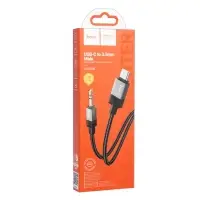 Кабель Type-C на 3.5 Jack 1М UPA32B HOCO черный