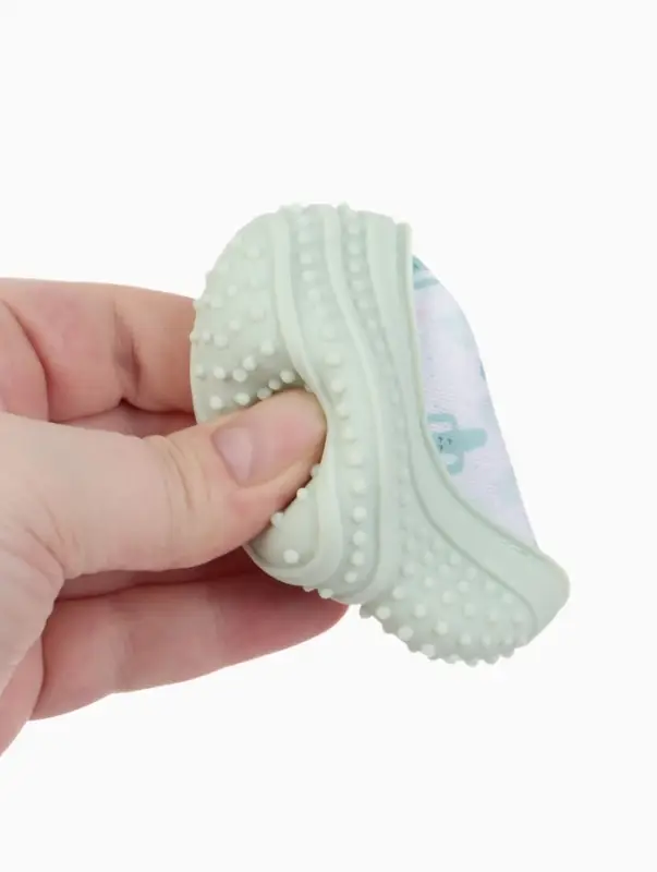 Прорезыватель на ручку для зубов &laquo;Кактусы&raquo;, светло-зеленый