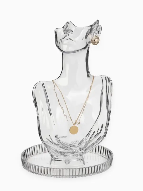 Бюст для украшений, 13&times;21&times;32 см, прозрачный