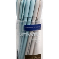 Ручка шариковая BrunoVisconti PointWrite Milky, 0.38мм, стерж/син МИКС